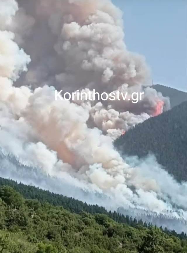 «ΤΕΡΑΣΤΙΑ» ΦΩΤΙΑ: NΥΧΤΑ ΑΓΩΝΙΑΣ ΣΤΟΝ ΦΕΝΕΟ ΚΟΡΙΝΘΙΑΣ